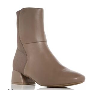 NWOB GENTLE SOULS EMILY SQUARE TOE LEATHER BOOTIES SHITAKE SIZE 7 $199 RETAIL